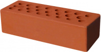 Кирпич облицовочный красный гладкий 250*85*65мм стандартная стенка М150кг/см2 щелевой Керма фото