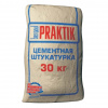 Штукатурка цементная Bergauf Praktik серый 30кг фотография Штукатурка цементная Bergauf Praktik серый 30кг фото