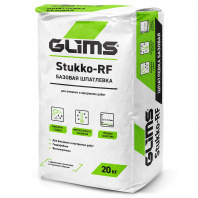 Шпатлевка выравнивающая GLIMS®Stukko-RF высокопрочная гидрофобная фотография Шпатлевка выравнивающая GLIMS®Stukko-RF высокопрочная гидрофобная фото