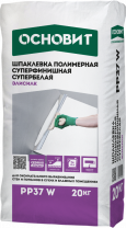 Шпаклевка полимерная Основит Элисилк PP37 W суперфинишная белый 20кг фотография Шпаклевка полимерная Основит Элисилк PP37 W суперфинишная белый 20кг фото