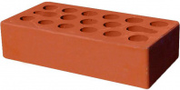 Кирпич облицовочный красный гладкий 250*120*65мм стандартная стенка 18-20мм М150кг/см2 щелевой Керма фото